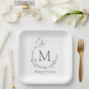 Search for botanical paper plates Elegant modern