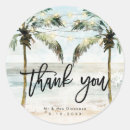Search for palm tree bridal shower stickers Thank you