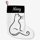 Search for black and white cat christmas stockings Modern