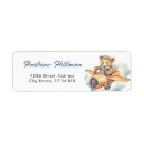 Search for airplane baby shower return address labels Watercolor