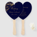 Search for heart wedding programs Navy blue