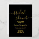 Search for black and gold bridal shower invitations Bride