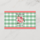Search for gingham business cards Farmhouse