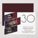 Search for photo 30th birthday invitations White
