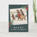 Search for cat family christmas cards Snow