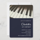 Search for piano birthday invitations Pianist