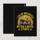 Search for dog on motorcycle postcards Motorbike