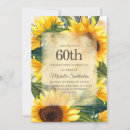 Search for country 60th birthday invitations Sunflowers