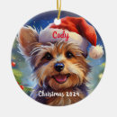 Search for yorkie christmas tree decorations Dog