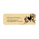Search for wedding bird return address labels Whimsical