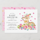 Search for deer baby girl shower invitations Pink