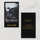 Search for black limousine business cards Taxi