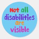 Search for invisible disabilities stickers Awareness