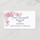 Search for cherry blossoms business cards Aesthetician