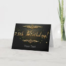 Search for 75 birthday cards Gold