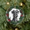 Search for schnauzer christmas tree decorations Wreath