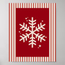 Search for red snowflake posters Festive