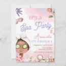 Search for pamper birthday invitations Spa birthday party