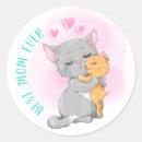 Search for happy mothers day cat stickers Best mum ever