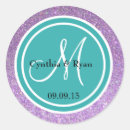 Search for monogram bridal shower stickers Glitter