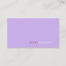 Search for lavender business cards Beauty