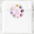 Search for pink galaxy stickers Planets birthday