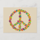 Search for flowers peace sign postcards Hippy