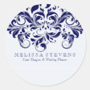 Search for blue lace wedding stickers White