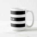 Search for black and white striped mugs Modern