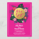 Search for luau baby girl shower invitations Pink