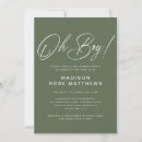 Search for olive baby shower invitations Minimal