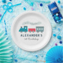 Search for train birthday plates Blue