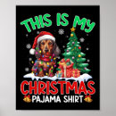 Search for christmas dachshund posters Santa claus