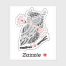 Search for horned stickers Owls
