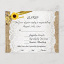 Search for sunflower wedding rsvp cards Lace
