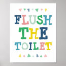 Search for toilet posters Colorful