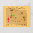 Search for treasure island postcards Map