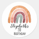 Search for 2nd birthday party stickers Rainbow