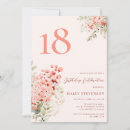 Search for pink 18th birthday invitations Watercolor