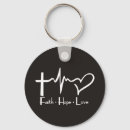 Search for faith hope love key rings Bible