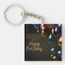 Search for birthday wishes key rings Gold balloon birthday