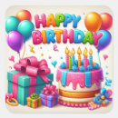 Search for happy birthday cake stickers Kids