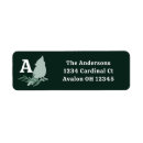 Search for cardinal return address labels Winter bird