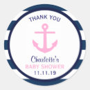 Search for nautical girl stickers Baby shower