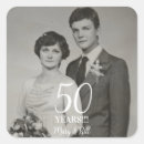 Search for anniversary photo wedding stickers 50th