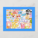 Search for mixed postcards Blue