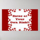 Search for enter at your own risk posters Door