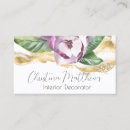 Search for magnolia flower business cards Gold