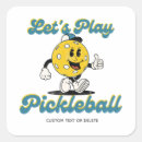 Search for mascots stickers Pickleball