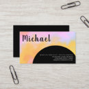 Search for wave business cards Pink